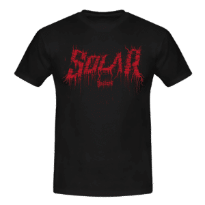 Solar T-Shirt black with red deathmetal logo