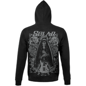 Solar Hoodie black with grey skull design