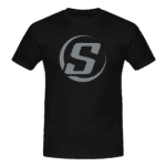 S by Solar T-Shirt black with grey logo